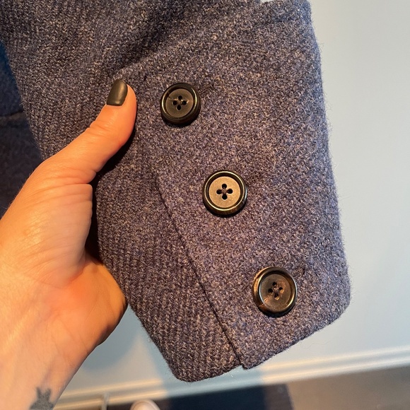 Women's Wool Peacoat in blue by luxury UK brand, Acquascutum UK10 EU36 US S - Picture 5 of 5